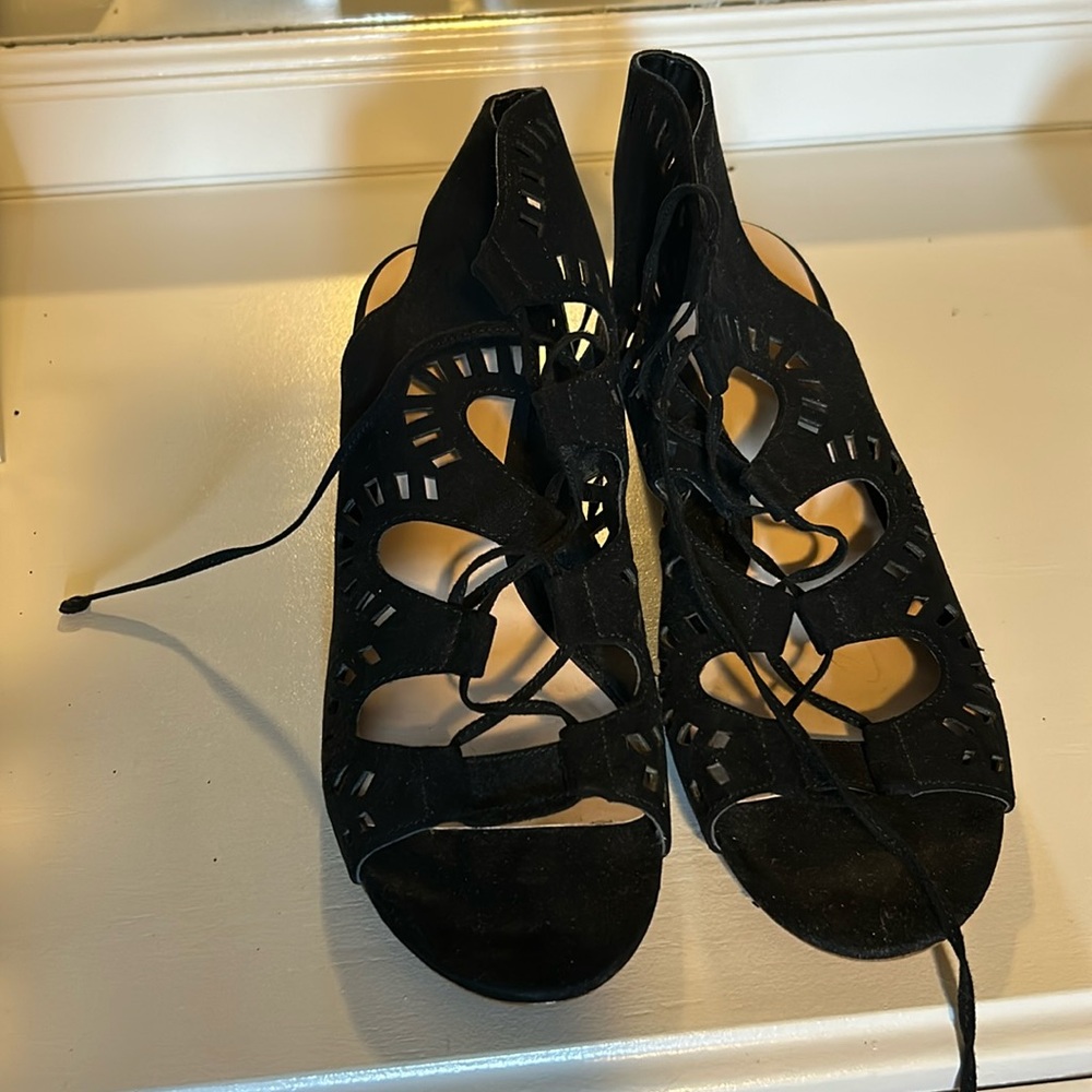 BP Women’s Black Lace Sandals